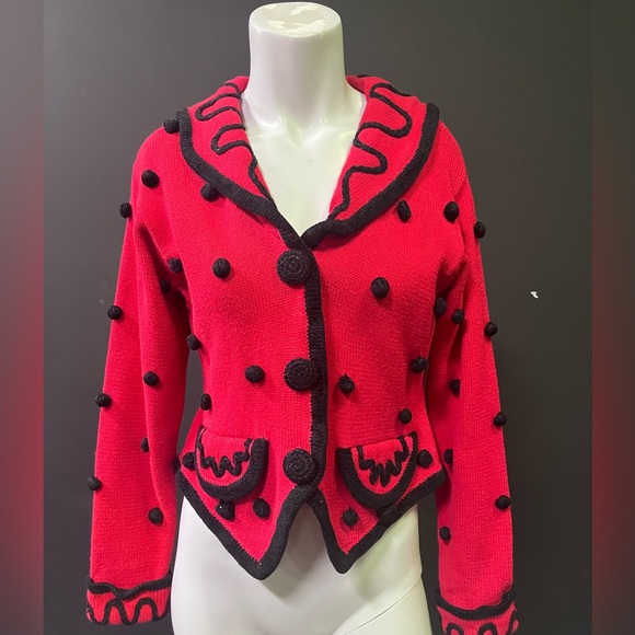 Vintage Lisa Nichols Sweater 90s Ladybug PM - Picture 3 of 8